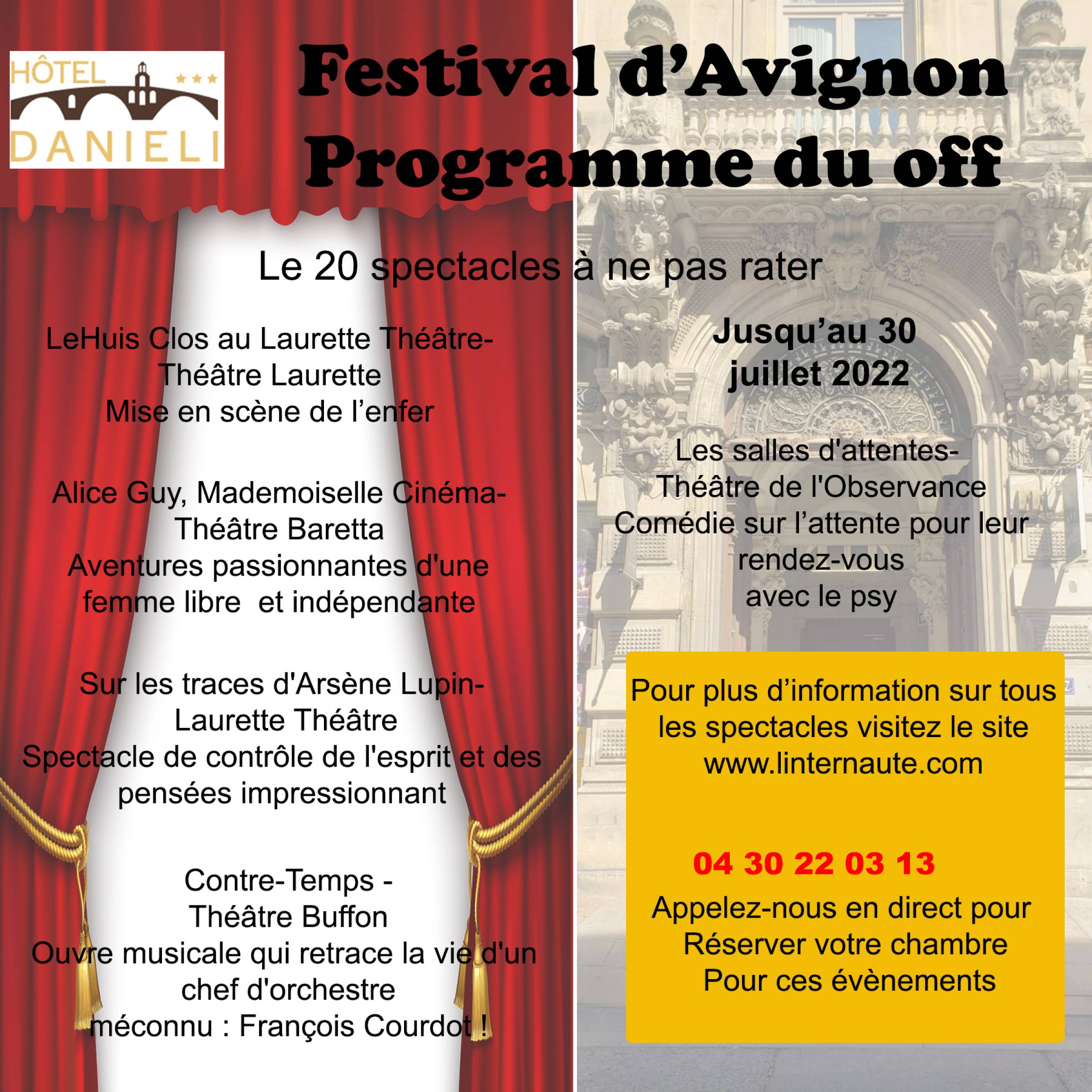 Festival d'Avignon programme du OFF