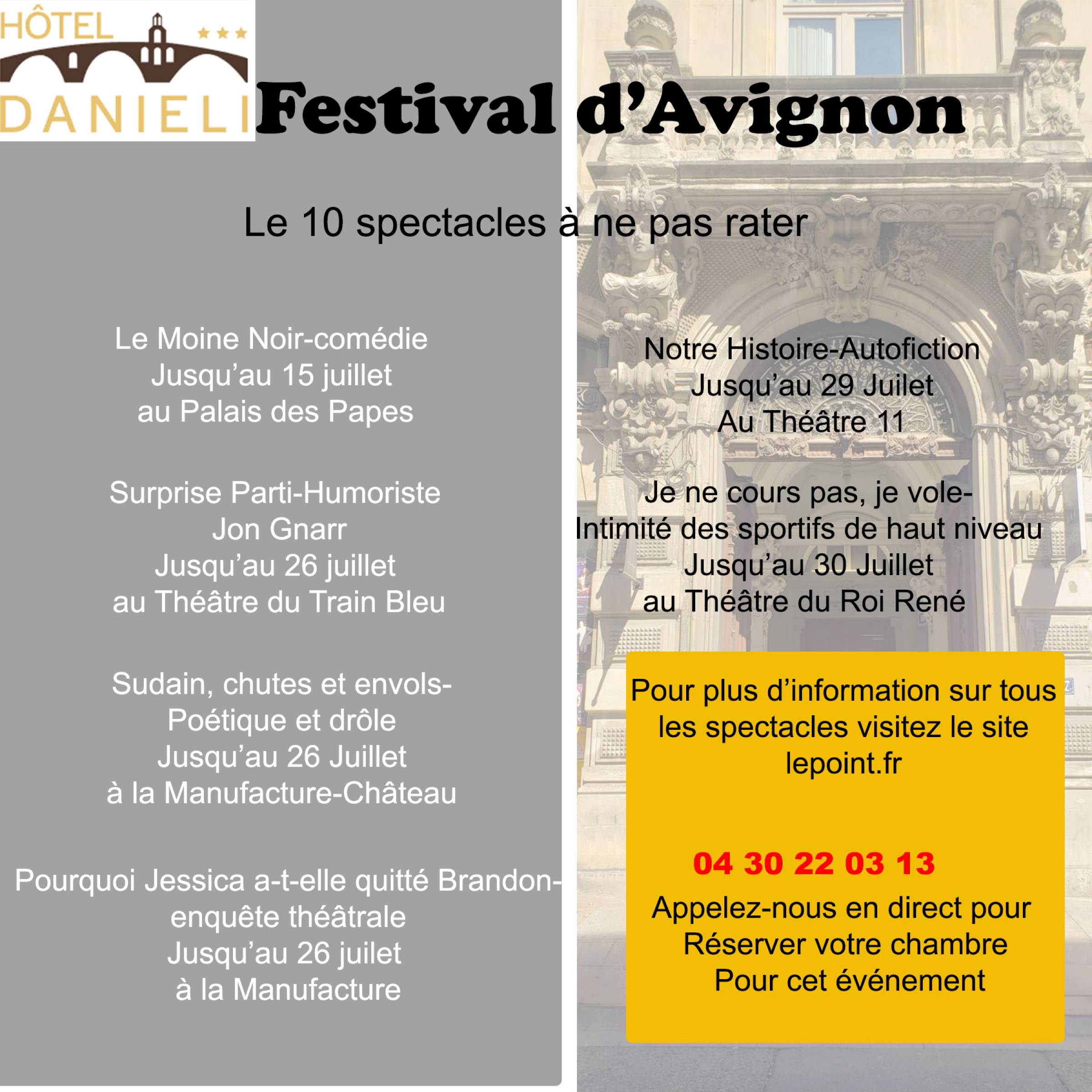 10 spectacles festival d'Avignon été