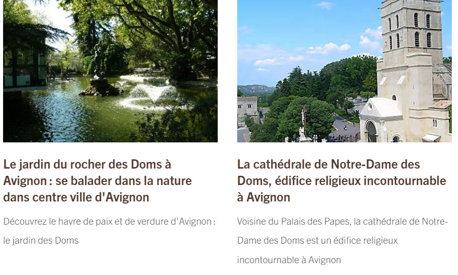 Monuments à Avignon