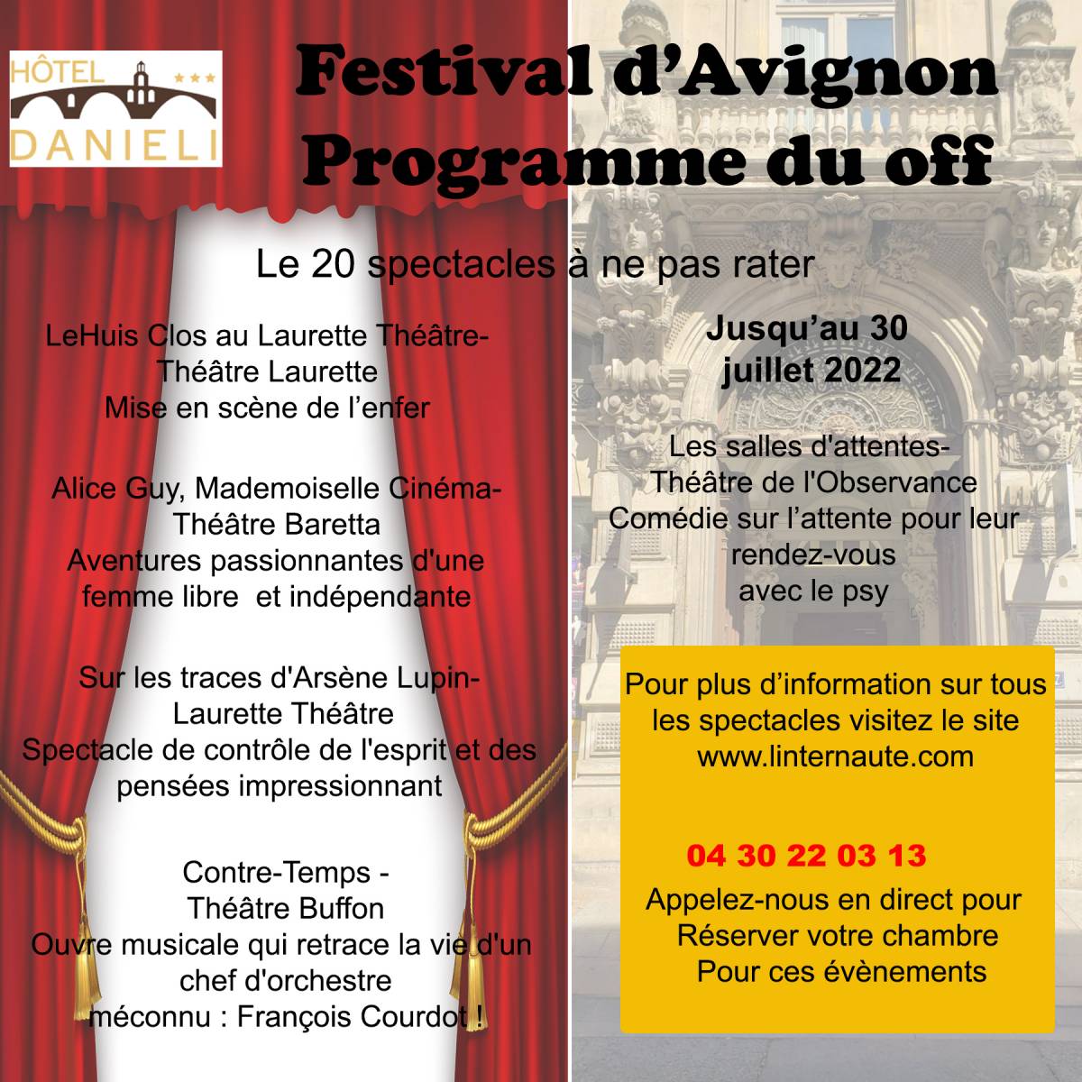 Festival d'Avignon programme du OFF