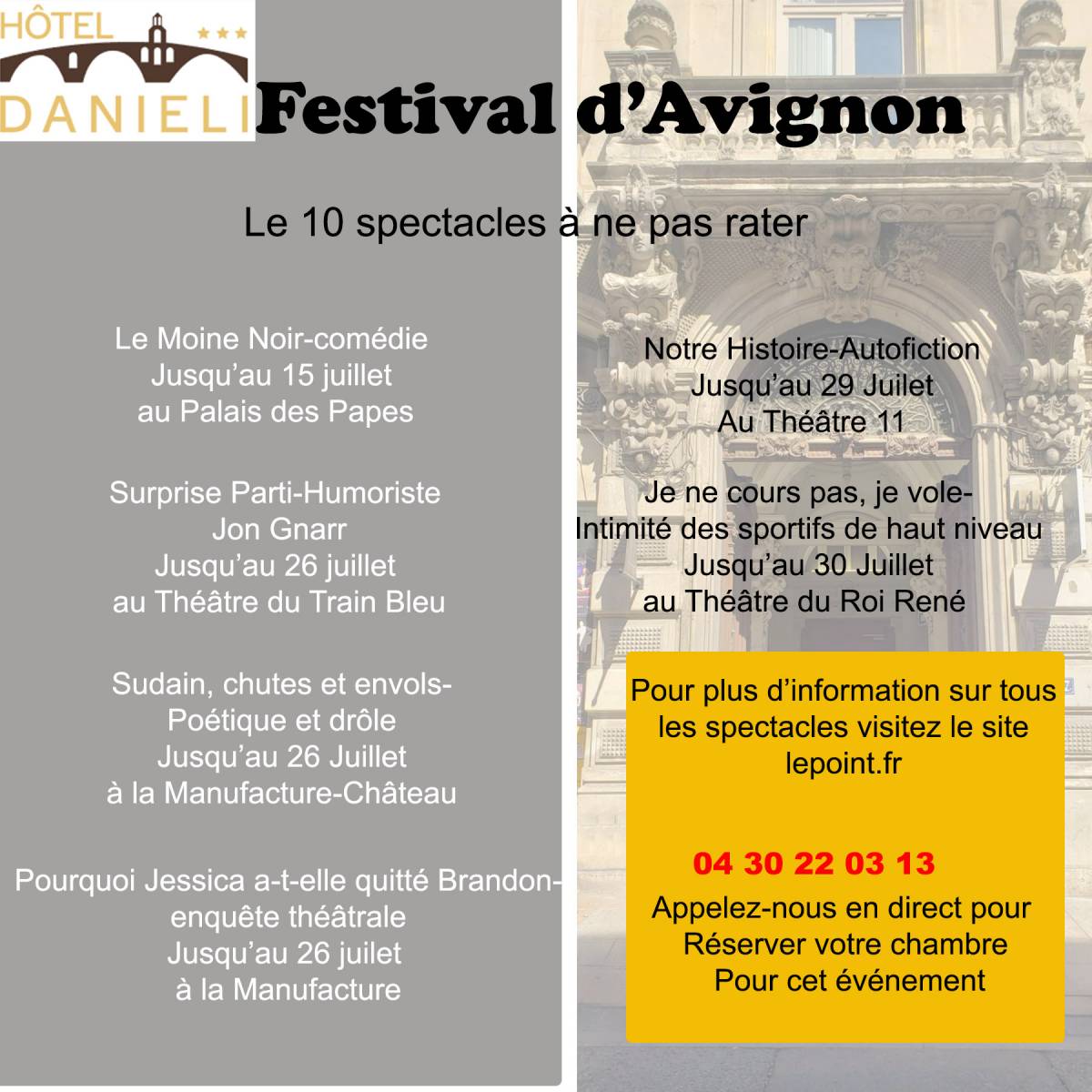 10 spectacles festival d'Avignon été